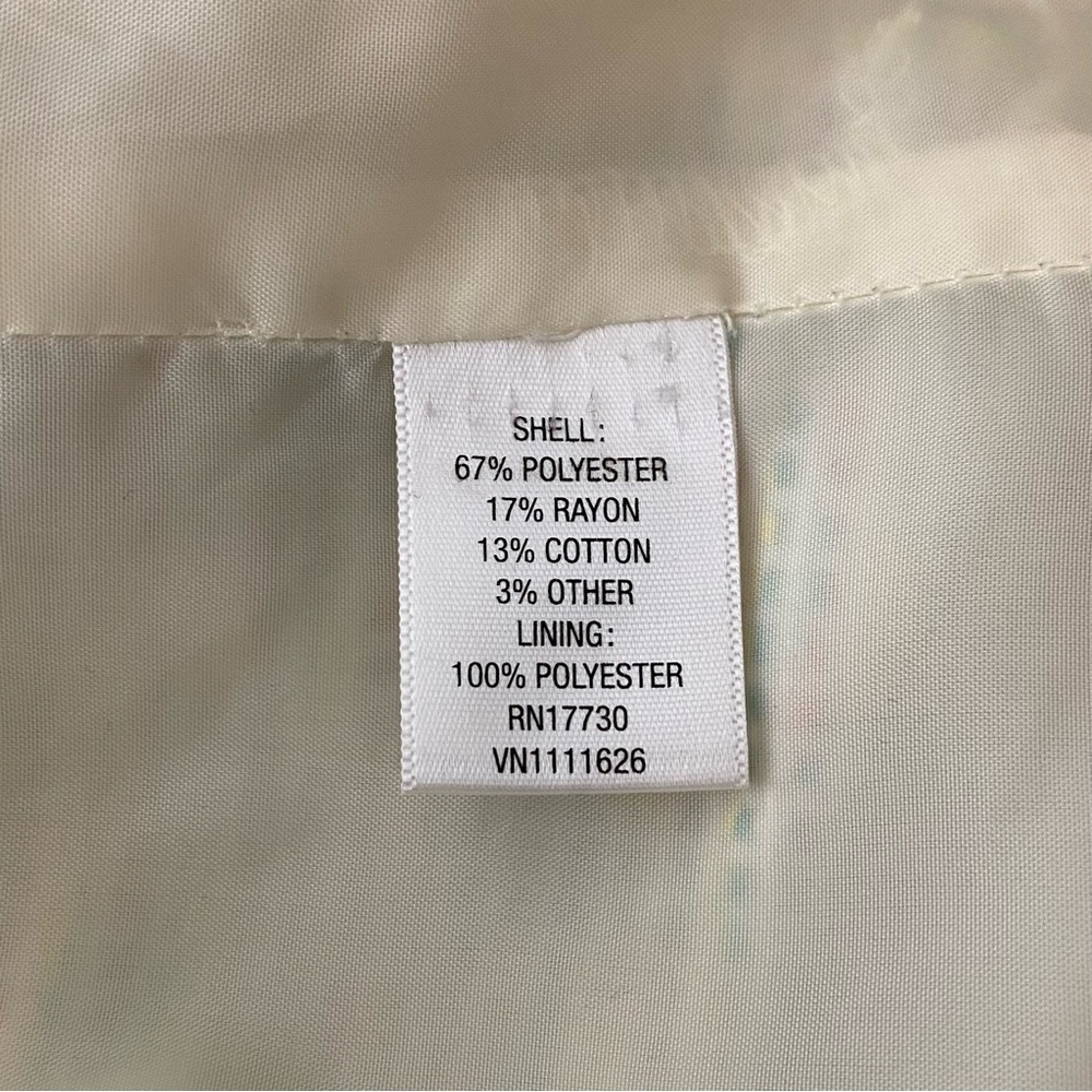 Eileen Fisher Petite Beige Irish Linen Blazer - Picture 9 of 10